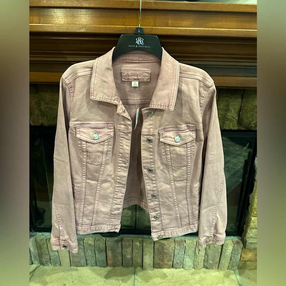 Mauve denium jacket size large